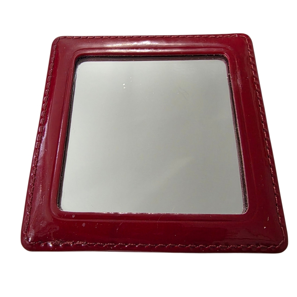 Vintage Coach Leather Double - Sided Mirror w/ Case 1990s - Picture 4 of 9